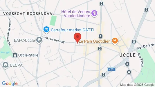 Apartments for rent i Brussels Ukkel - kort over placeringen