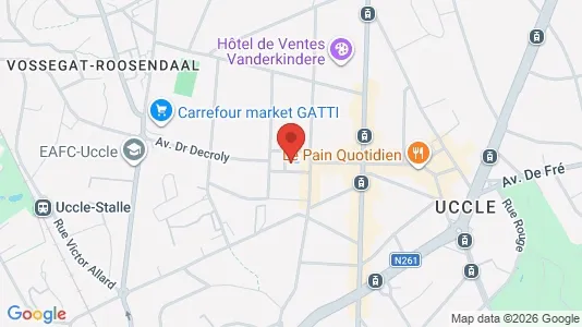 Apartments for rent i Brussels Ukkel - kort over placeringen