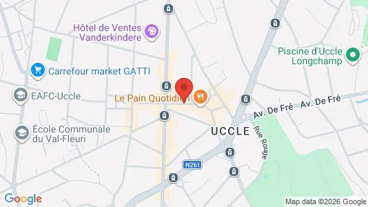 Apartments for rent i Brussels Ukkel - kort over placeringen