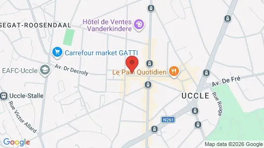 Apartments for rent i Brussels Ukkel - kort over placeringen