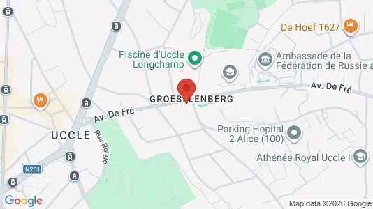 Apartments for rent i Brussels Ukkel - kort over placeringen