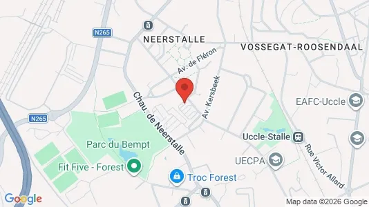 Apartments for rent i Brussels Vorst - kort over placeringen