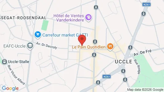 Apartments for rent i Brussels Ukkel - kort over placeringen