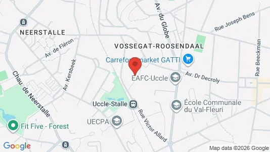 Apartments for rent i Brussels Ukkel - kort over placeringen