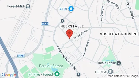 Apartments for rent i Brussels Vorst - kort over placeringen