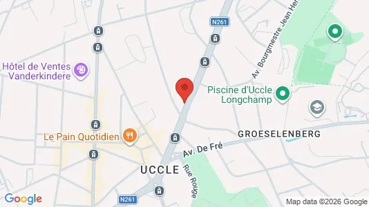 Apartments for rent i Brussels Ukkel - kort over placeringen