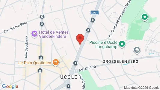 Apartments for rent i Brussels Ukkel - kort over placeringen