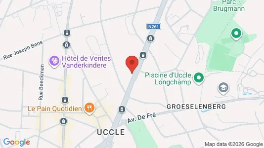 Apartments for rent i Brussels Ukkel - kort over placeringen