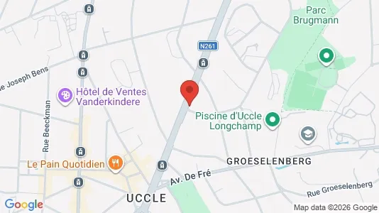 Apartments for rent i Brussels Ukkel - kort over placeringen