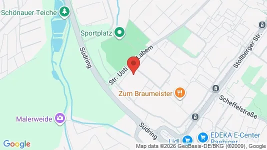 Apartments for rent i Chemnitz - kort over placeringen