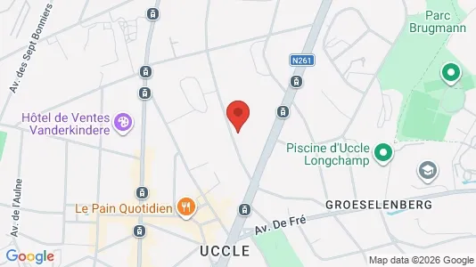 Apartments for rent i Brussels Ukkel - kort over placeringen