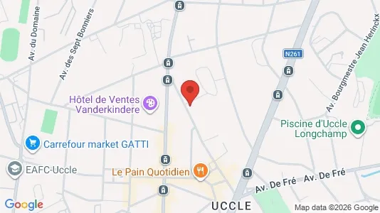 Apartments for rent i Brussels Ukkel - kort over placeringen
