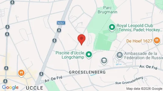 Apartments for rent i Brussels Ukkel - kort over placeringen
