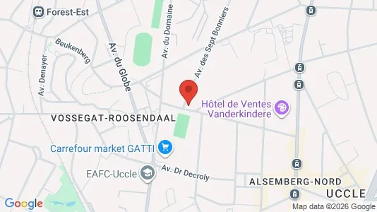 Apartments for rent i Brussels Ukkel - kort over placeringen