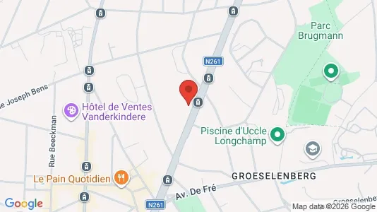 Apartments for rent i Brussels Ukkel - kort over placeringen
