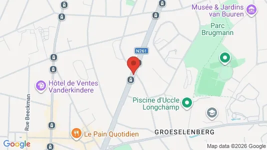 Apartments for rent i Brussels Ukkel - kort over placeringen