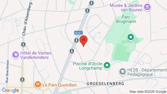 Apartments for rent i Brussels Ukkel - kort over placeringen