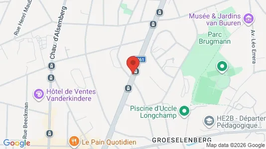 Apartments for rent i Brussels Ukkel - kort over placeringen