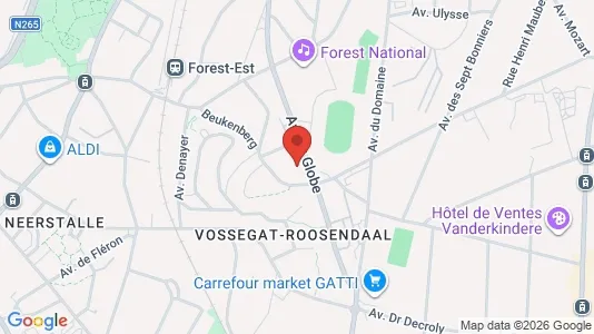 Apartments for rent i Brussels Vorst - kort over placeringen