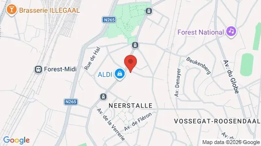 Apartments for rent i Brussels Vorst - kort over placeringen