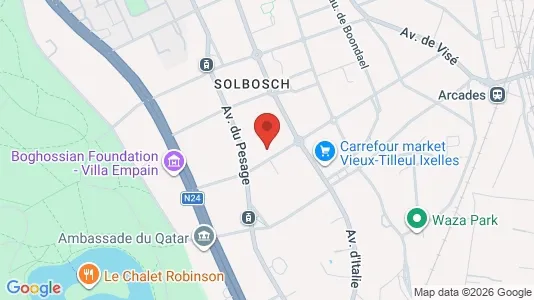 Apartments for rent i Brussels Elsene - kort over placeringen