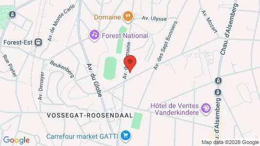 Apartments for rent i Brussels Vorst - kort over placeringen