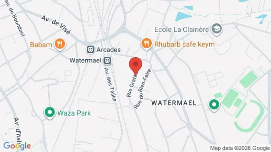 Apartments for rent i Brussels Watermaal-Bosvoorde - kort over placeringen