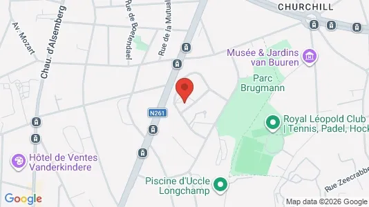Apartments for rent i Brussels Ukkel - kort over placeringen