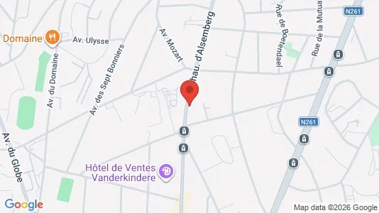 Apartments for rent i Brussels Ukkel - kort over placeringen