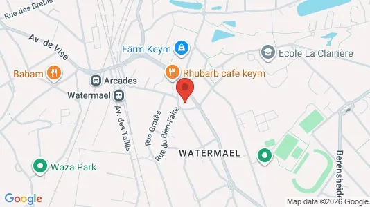 Apartments for rent i Brussels Watermaal-Bosvoorde - kort over placeringen