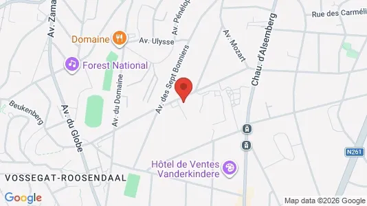 Apartments for rent i Brussels Vorst - kort over placeringen