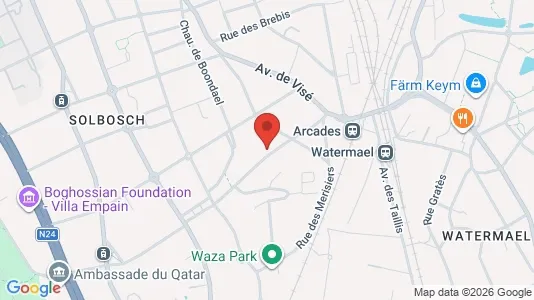 Apartments for rent i Brussels Elsene - kort over placeringen