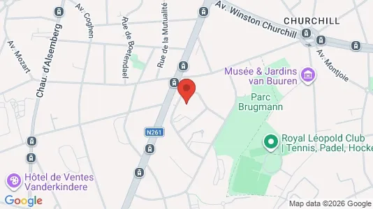 Apartments for rent i Brussels Ukkel - kort over placeringen