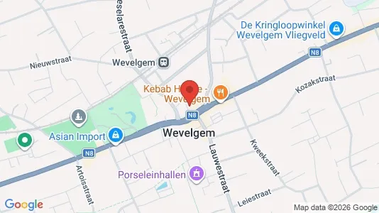 Apartments for rent i Wevelgem - kort over placeringen