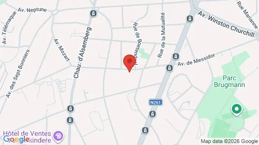 Apartments for rent i Brussels Ukkel - kort over placeringen