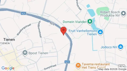 Apartments for rent i Tienen - kort over placeringen