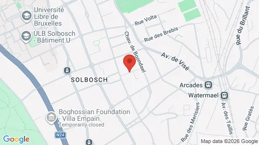 Apartments for rent i Brussels Elsene - kort over placeringen