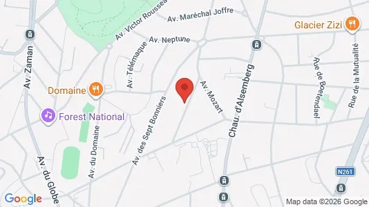 Apartments for rent i Brussels Vorst - kort over placeringen