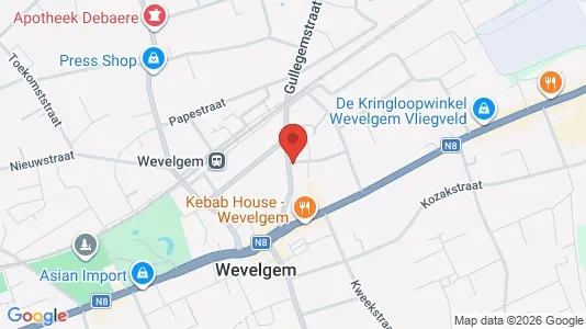 Apartments for rent i Wevelgem - kort over placeringen