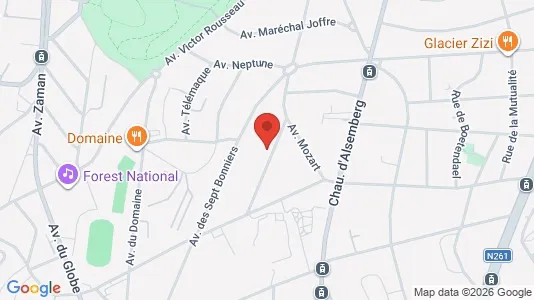 Apartments for rent i Brussels Vorst - kort over placeringen