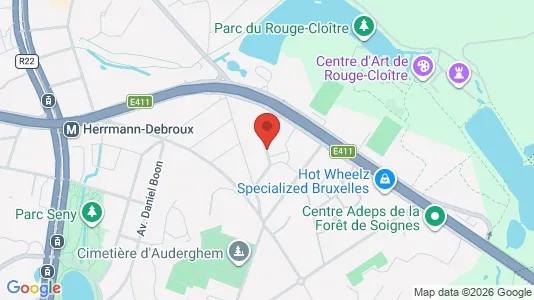 Apartments for rent i Brussels Oudergem - kort over placeringen