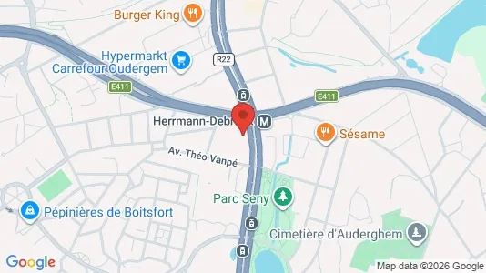 Apartments for rent i Brussels Oudergem - kort over placeringen
