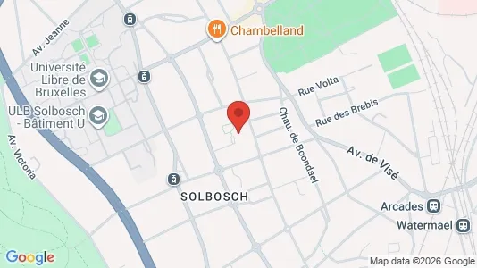 Apartments for rent i Brussels Elsene - kort over placeringen