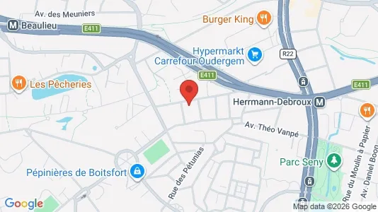 Apartments for rent i Brussels Oudergem - kort over placeringen