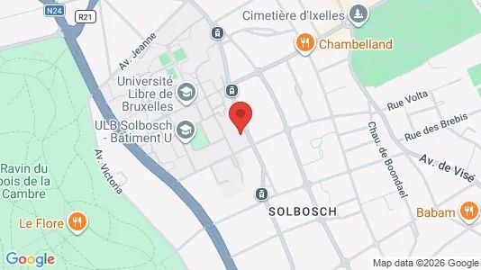 Apartments for rent i Brussels Elsene - kort over placeringen