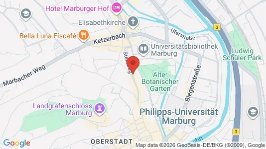 Apartments for rent i Marburg-Biedenkopf - kort over placeringen