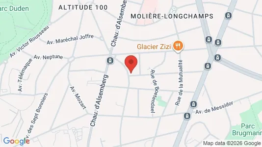 Apartments for rent i Brussels Ukkel - kort over placeringen