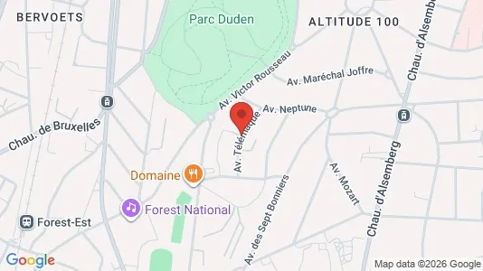 Apartments for rent i Brussels Vorst - kort over placeringen