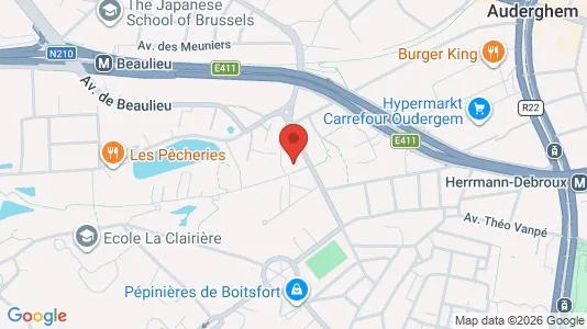 Apartments for rent i Brussels Oudergem - kort over placeringen