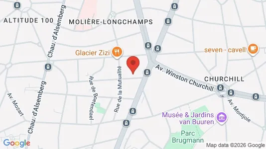 Apartments for rent i Brussels Ukkel - kort over placeringen